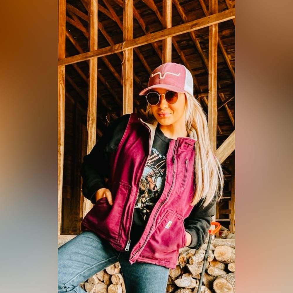 Carhartt Women's Raspberry Sherpa Lined Vest